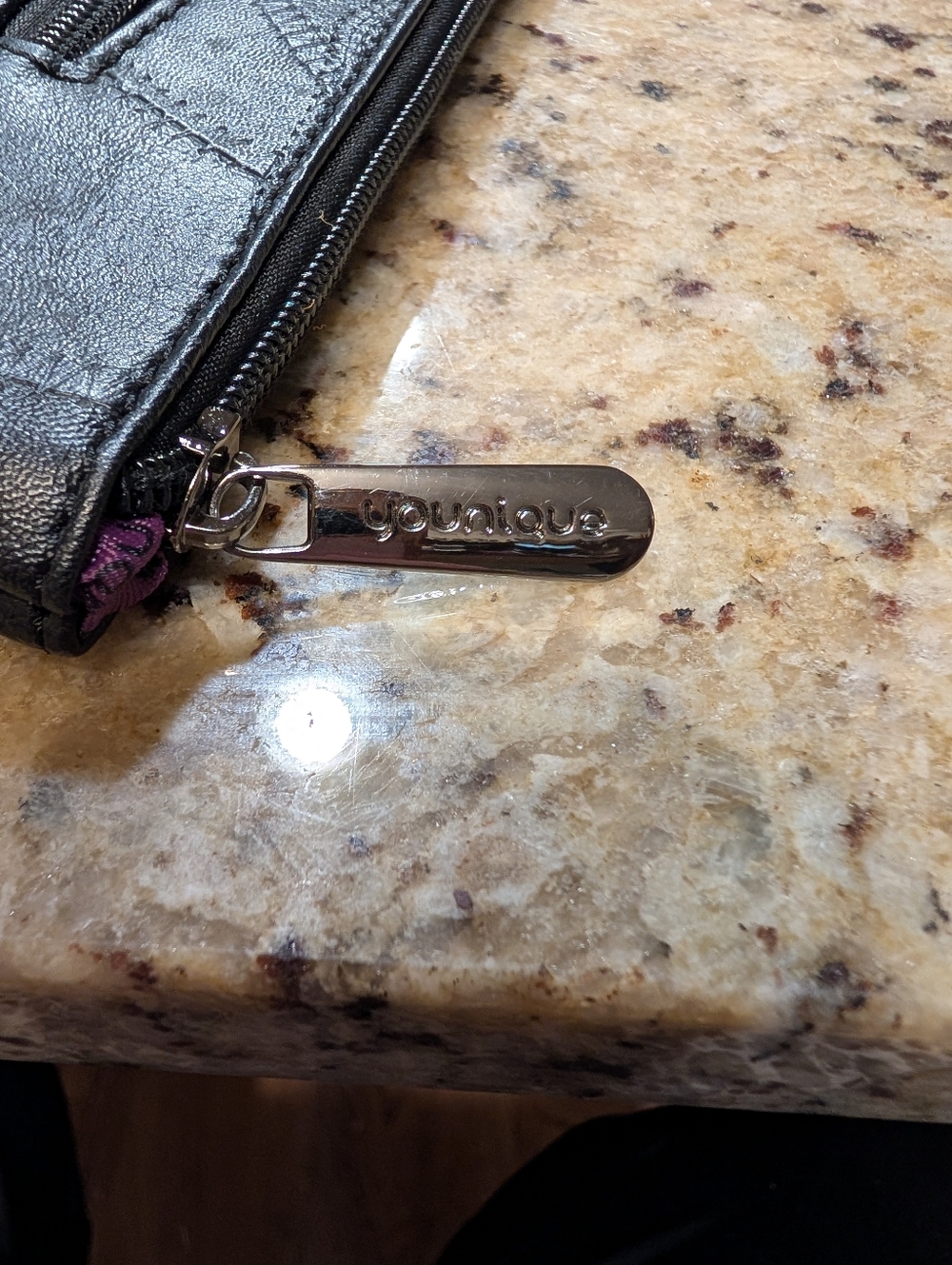 Younique Black Studded Wristlet Crossbody NWOT - Picture 7 of 8